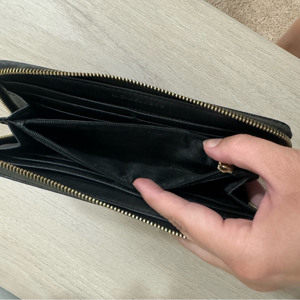 Michael Kors Black Embossed Wallet - Picture 3 of 5